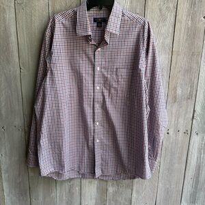 Men’s Charter Club Regular Fit Button Down Long Sleeve Size 17- 34/35